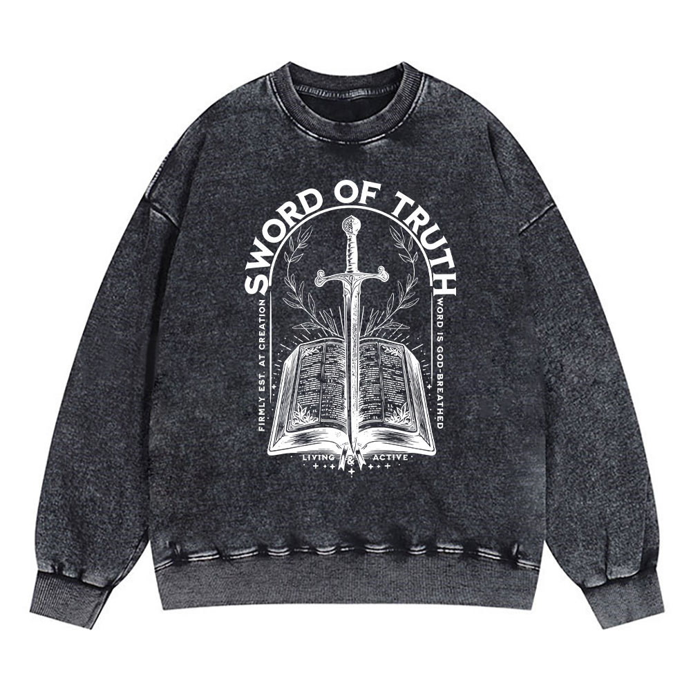 Sword Of Truth Christian Washed Sweatshirt