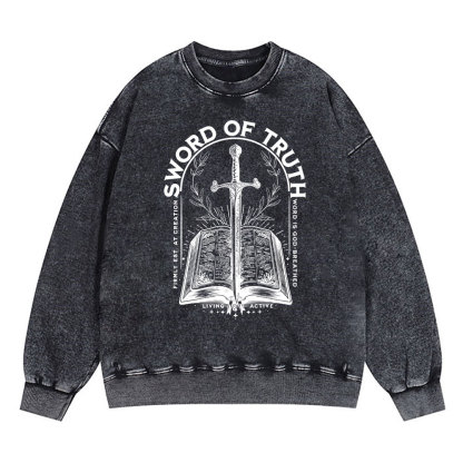 Sword Of Truth Christian Washed Sweatshirt