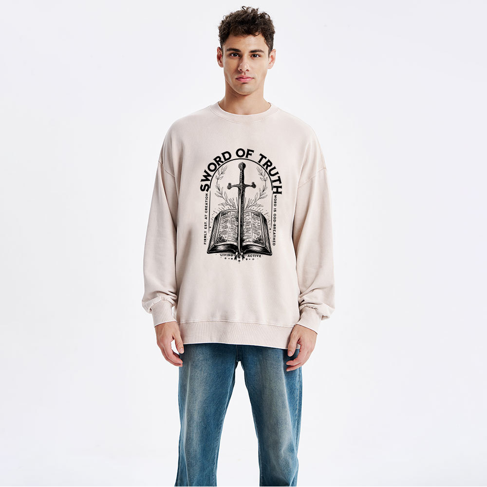 Sword Of Truth Christian Washed Sweatshirt