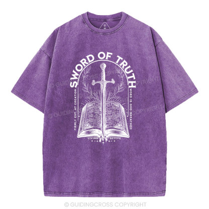 Sword Of Truth Christian Washed T-Shirt