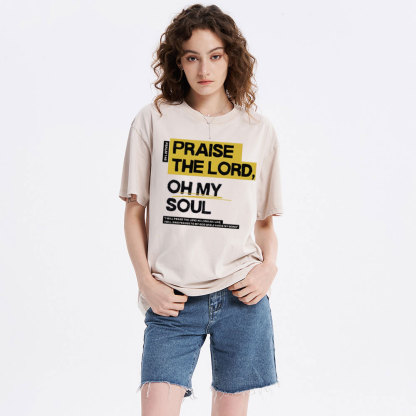 Praise The Lord Christian Washed T-Shirt