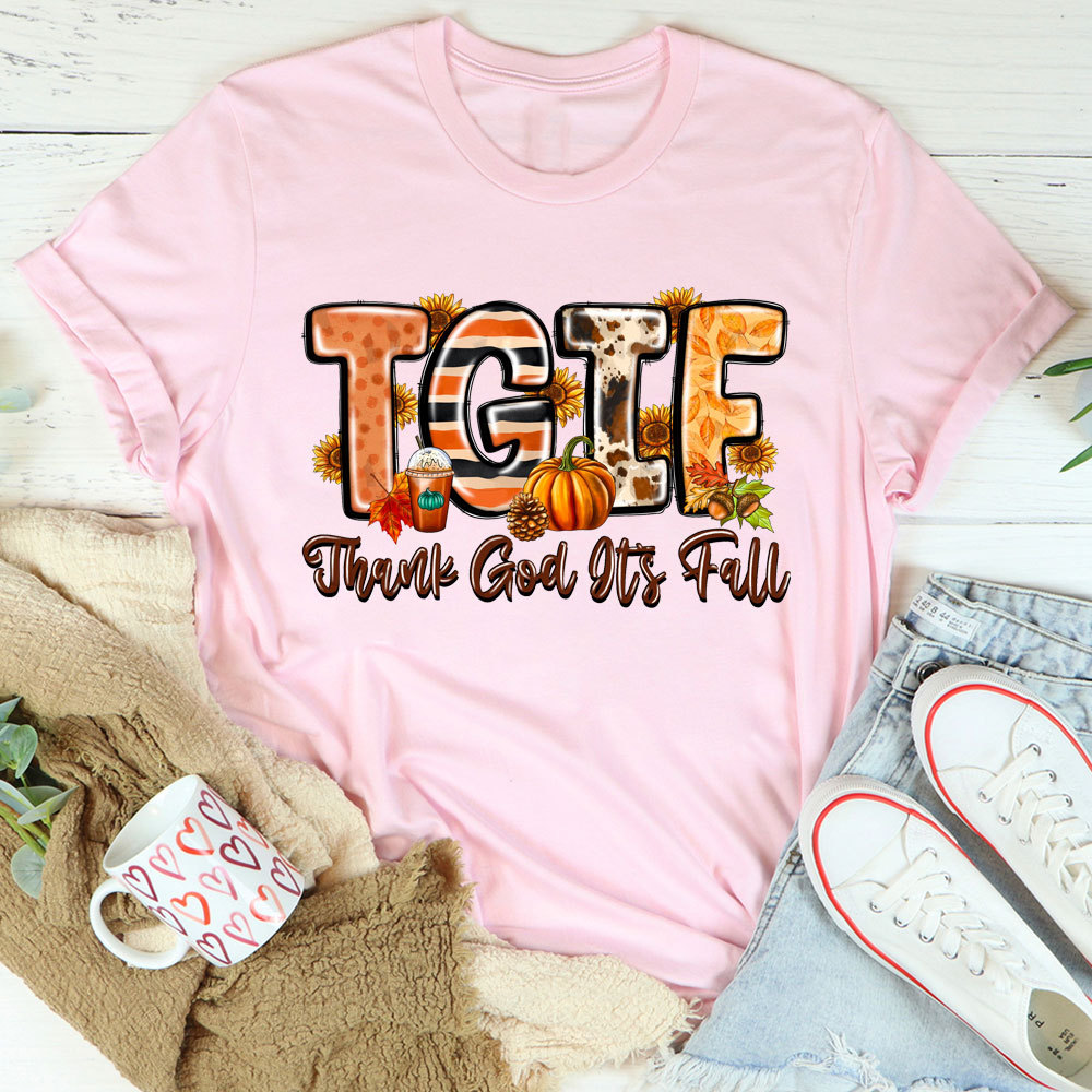 TGIF Thank God It's Fall Christian T-Shirt