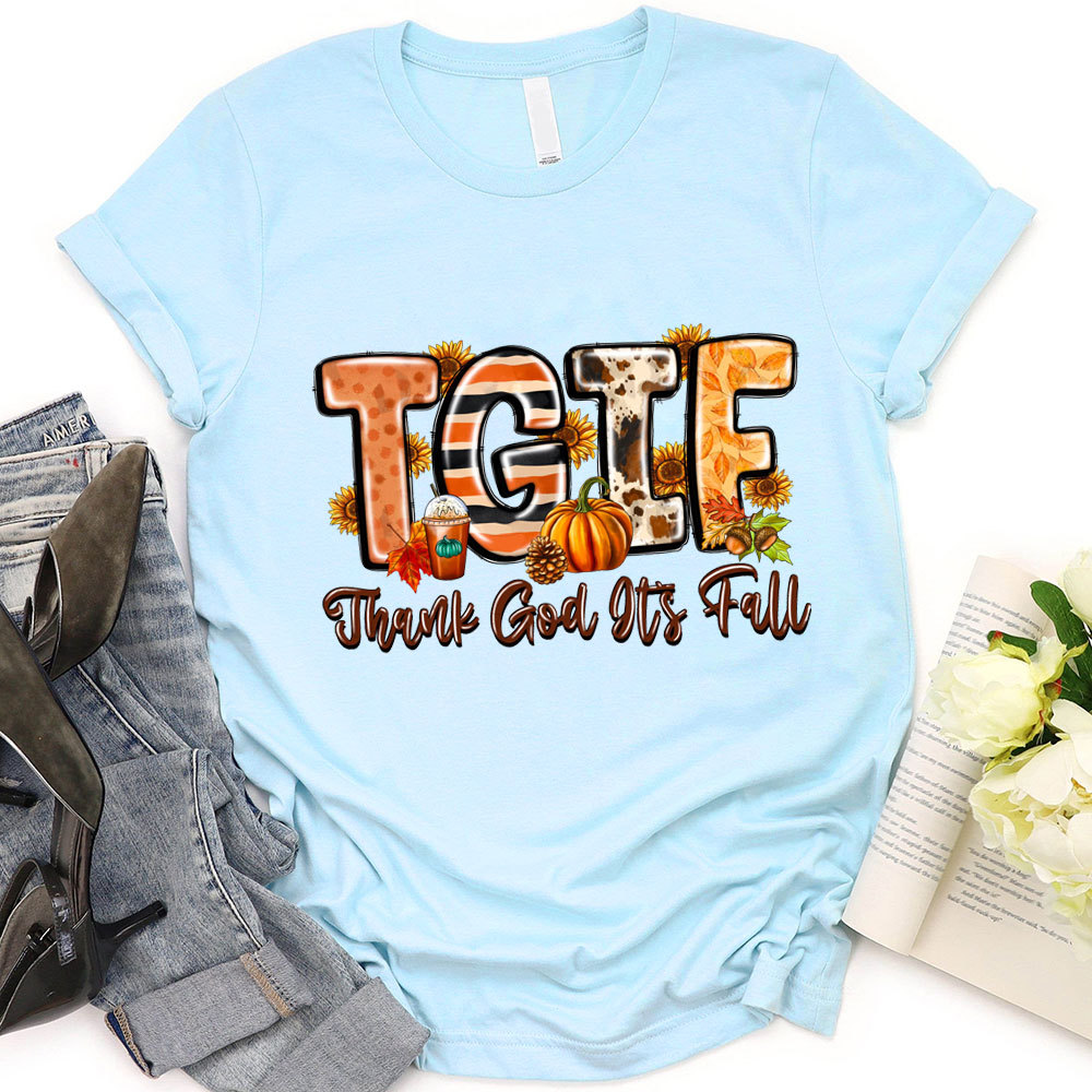 TGIF Thank God It's Fall Christian T-Shirt