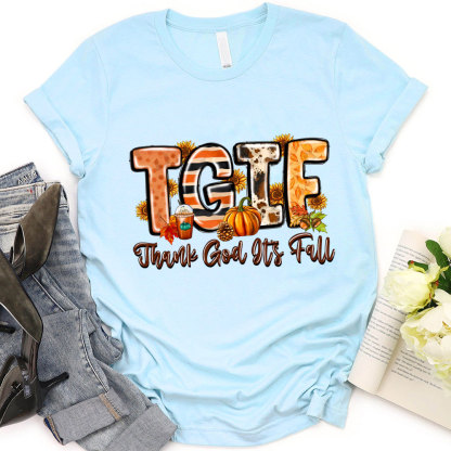 TGIF Thank God It's Fall Christian T-Shirt