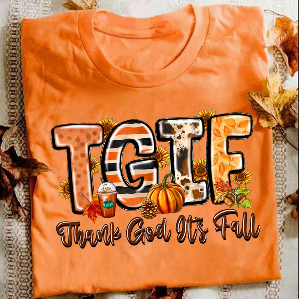 TGIF Thank God It's Fall Christian T-Shirt