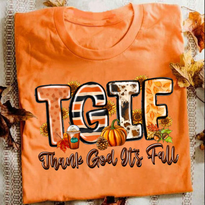 TGIF Thank God It's Fall Christian T-Shirt