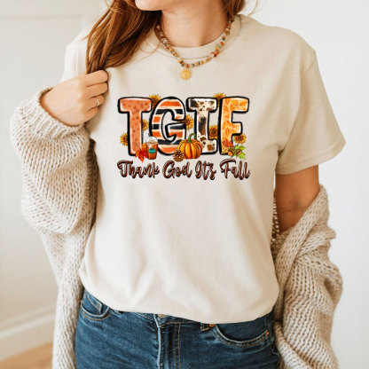 TGIF Thank God It's Fall Christian T-Shirt