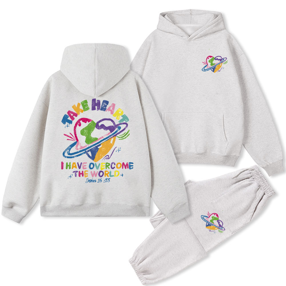 Take Heart Christian Fleece Hoodie Set