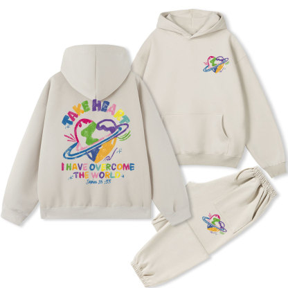 Take Heart Christian Fleece Hoodie Set