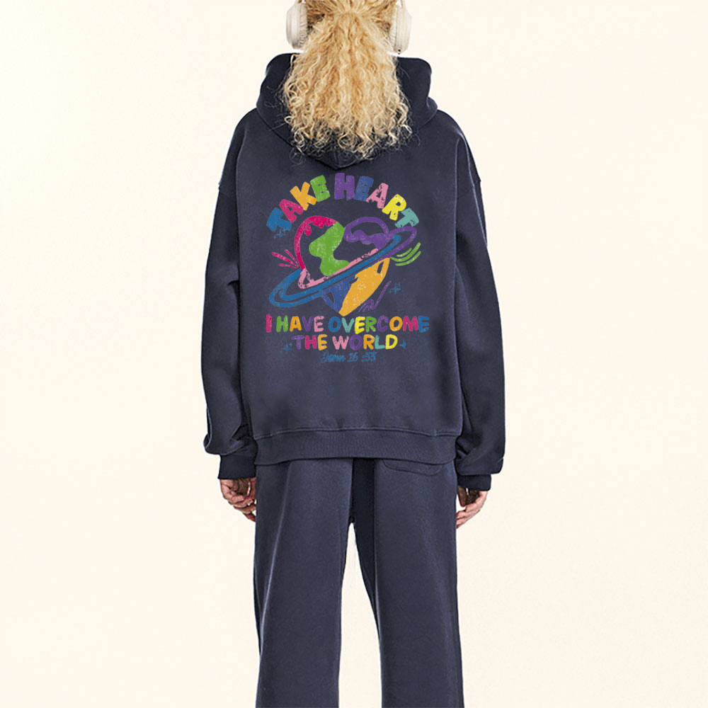 Take Heart Christian Fleece Hoodie Set