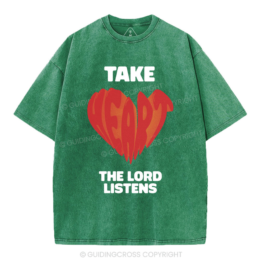 Take The Lord Listens Christian Washed T-Shirt