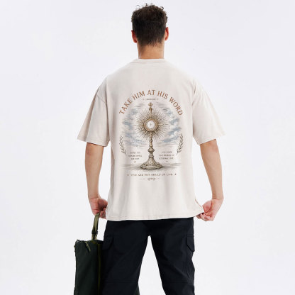 Take Him At His Word Christian Washed T-Shirt