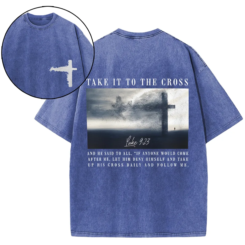 Take It To The Cross Christian Washed T-Shirt