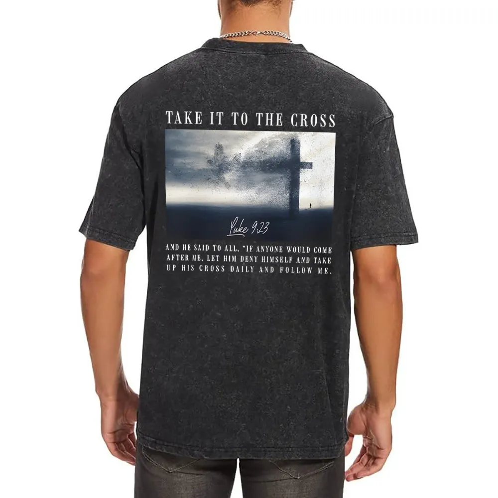 Take It To The Cross Christian Washed T-Shirt