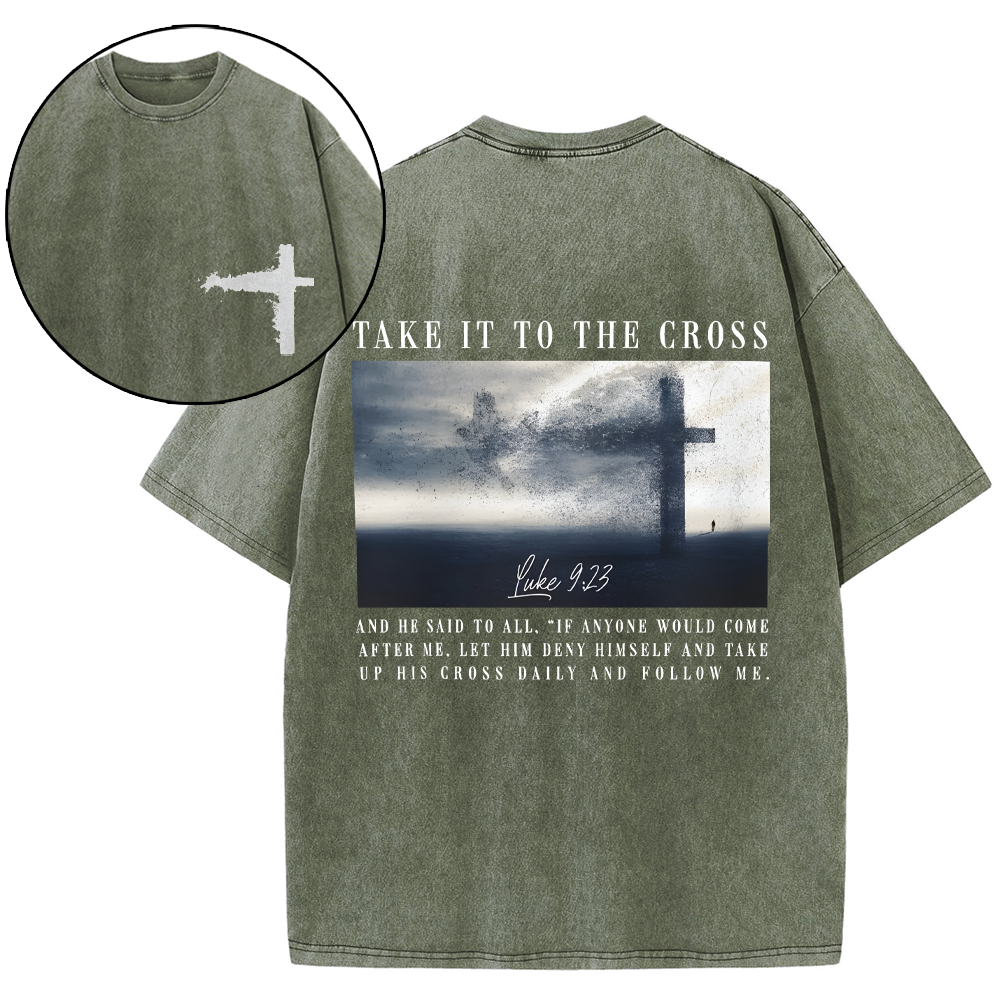 Take It To The Cross Christian Washed T-Shirt