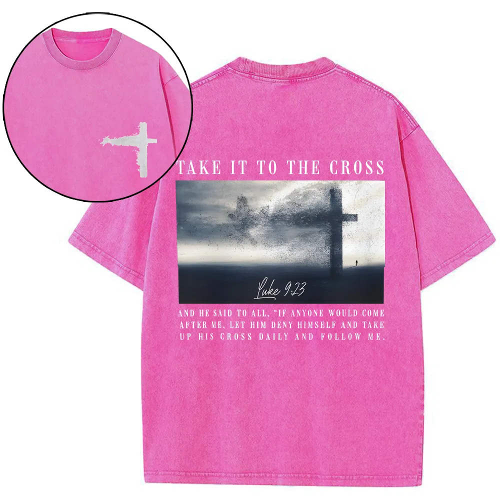 Take It To The Cross Christian Washed T-Shirt