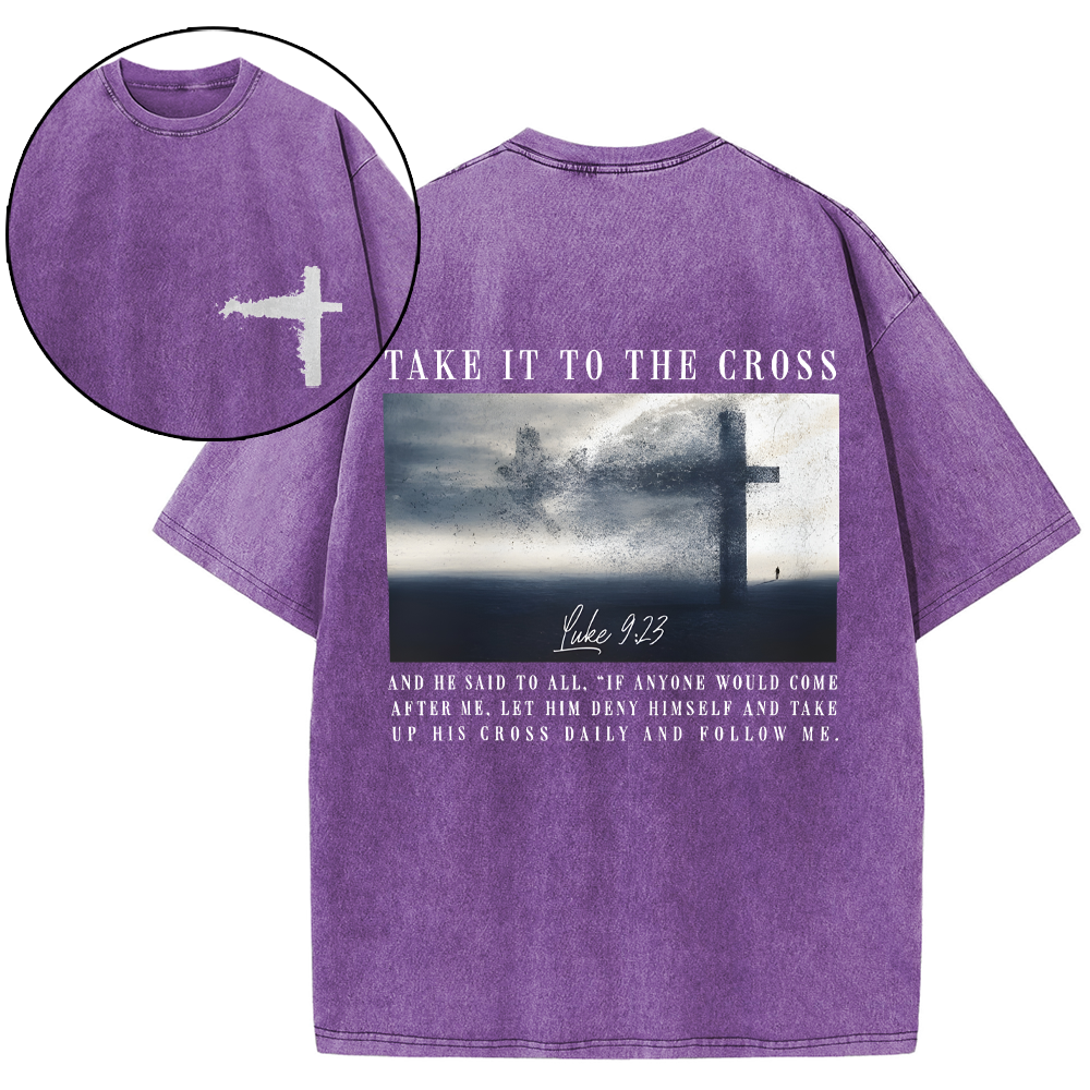 Take It To The Cross Christian Washed T-Shirt