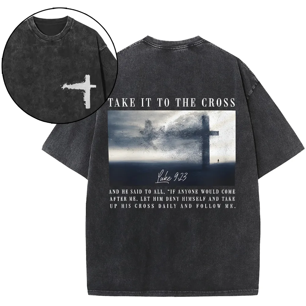 Take It To The Cross Christian Washed T-Shirt