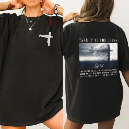 Take It To The Cross Christian Washed T-Shirt
