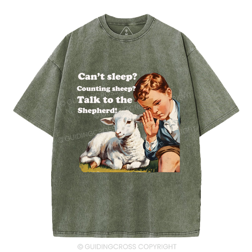 Talk to the Shepherd Christian Wahsed T-Shirt