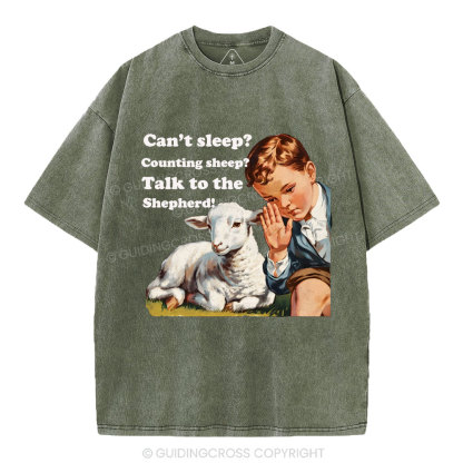 Talk to the Shepherd Christian Wahsed T-Shirt