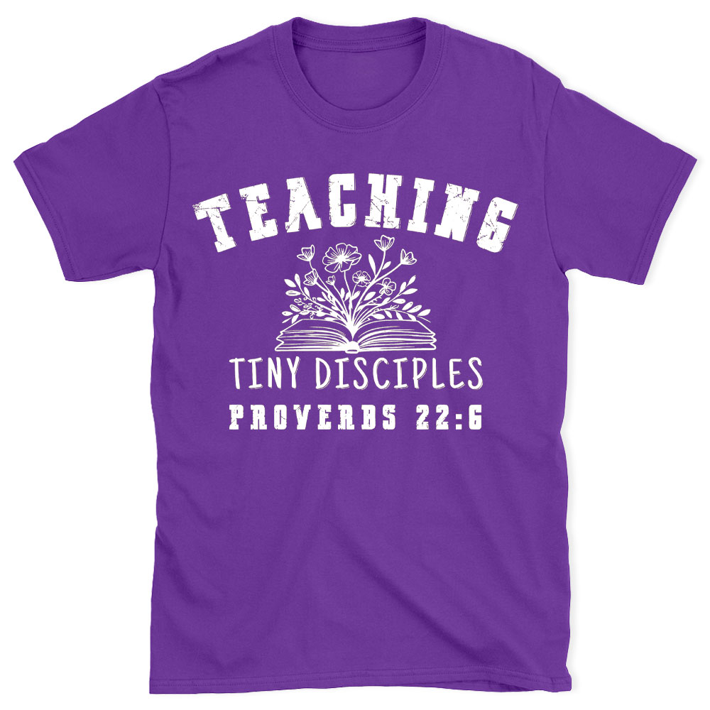 Teaching Tiny Disciples Christian Washed T-Shirt Sale - GuidingCross