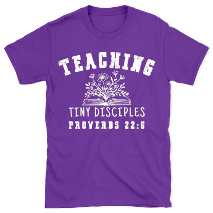 Teaching Tiny Disciples Christian Washed T-Shirt