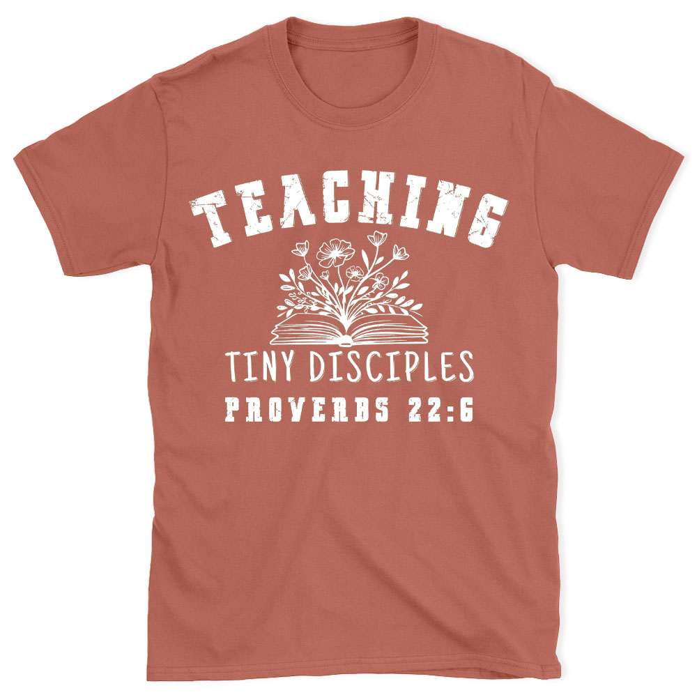 Teaching Tiny Disciples Christian Washed T-Shirt