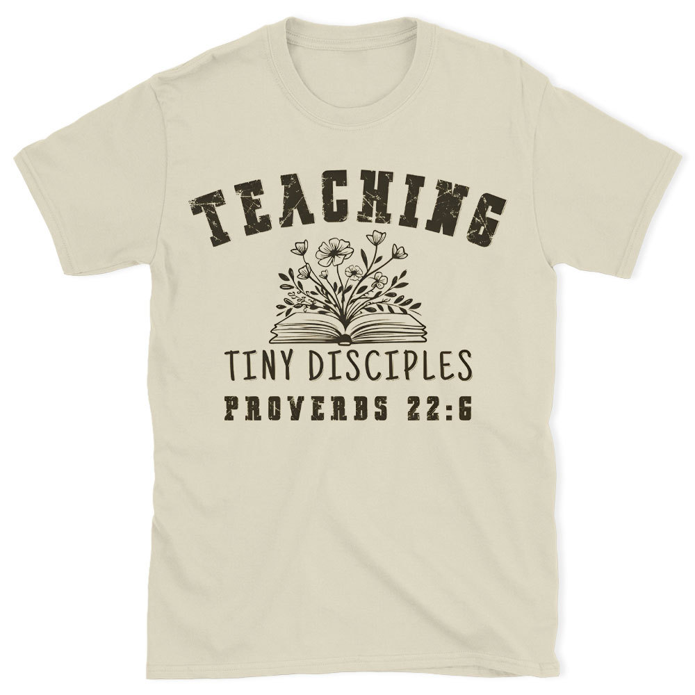 Teaching Tiny Disciples Christian Washed T-Shirt