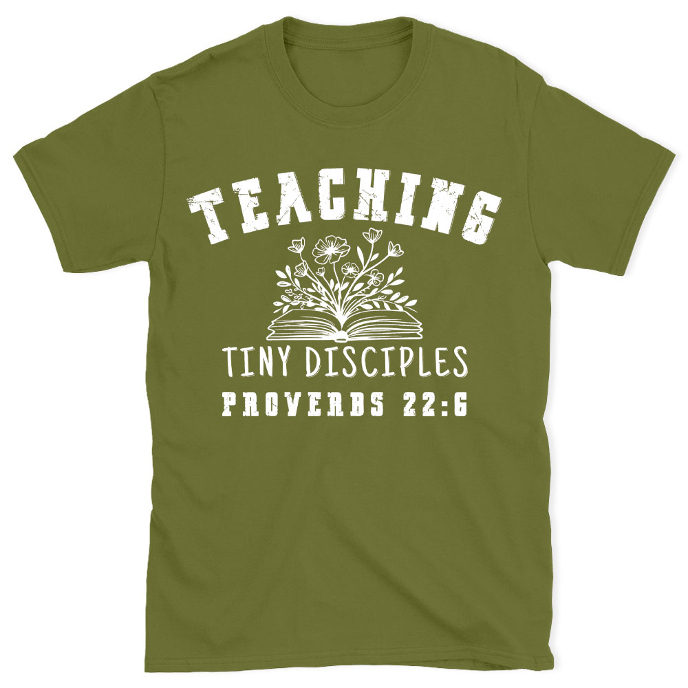 Teaching Tiny Disciples Christian Washed T-Shirt