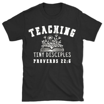 Teaching Tiny Disciples Christian Washed T-Shirt