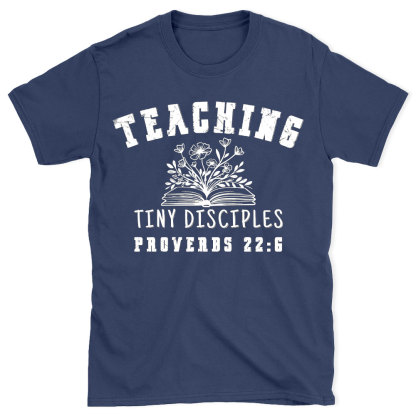 Teaching Tiny Disciples Christian Washed T-Shirt