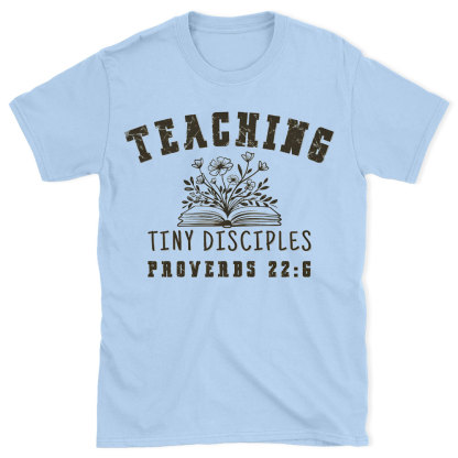 Teaching Tiny Disciples Christian Washed T-Shirt