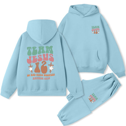Team Jesus 12 Christian Fleece Hoodie Set