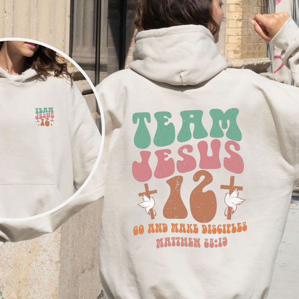 Team Jesus 12 Christian Fleece Hoodie Set