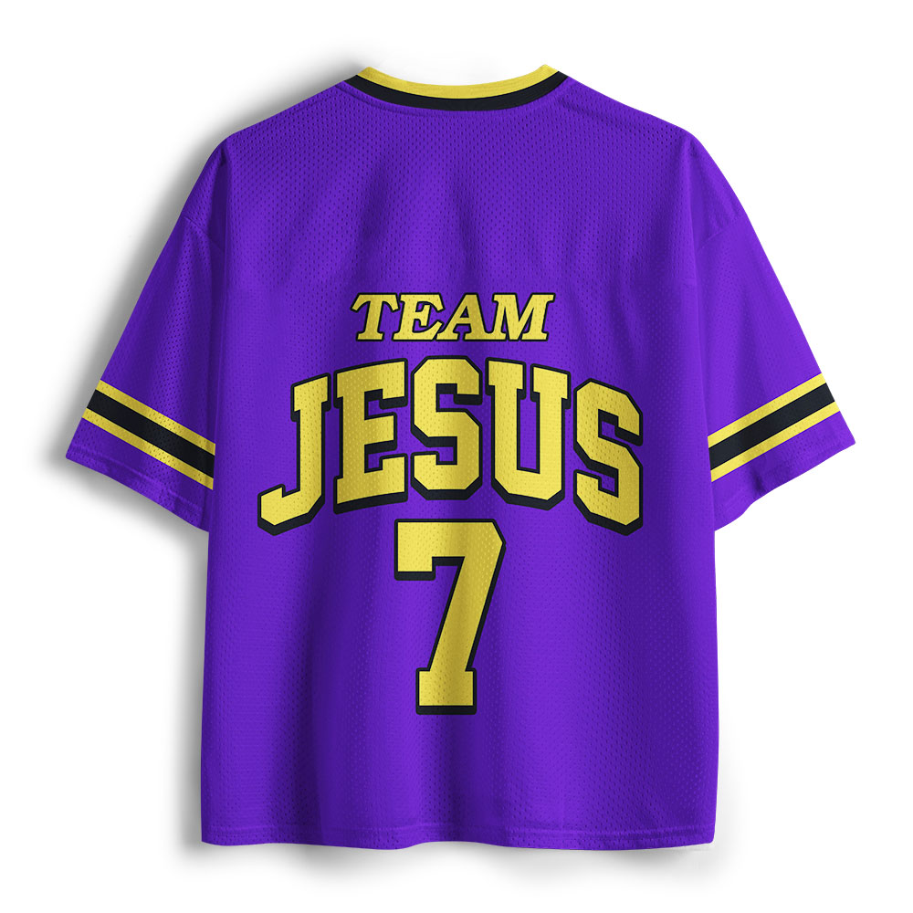 Team Jesus Christian Purple Mesh Jersey
