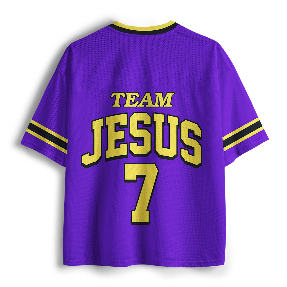 Team Jesus Christian Purple Mesh Jersey