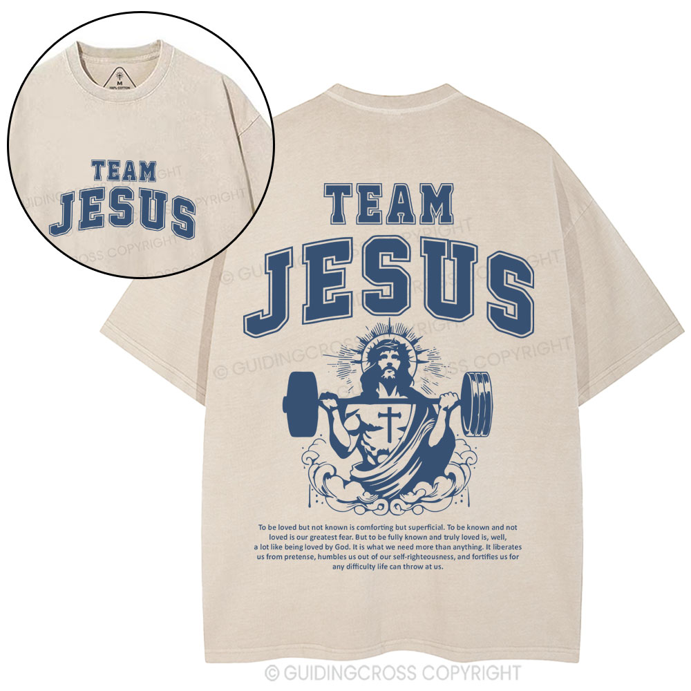 Team Jesus Christian Washed T-Shirt