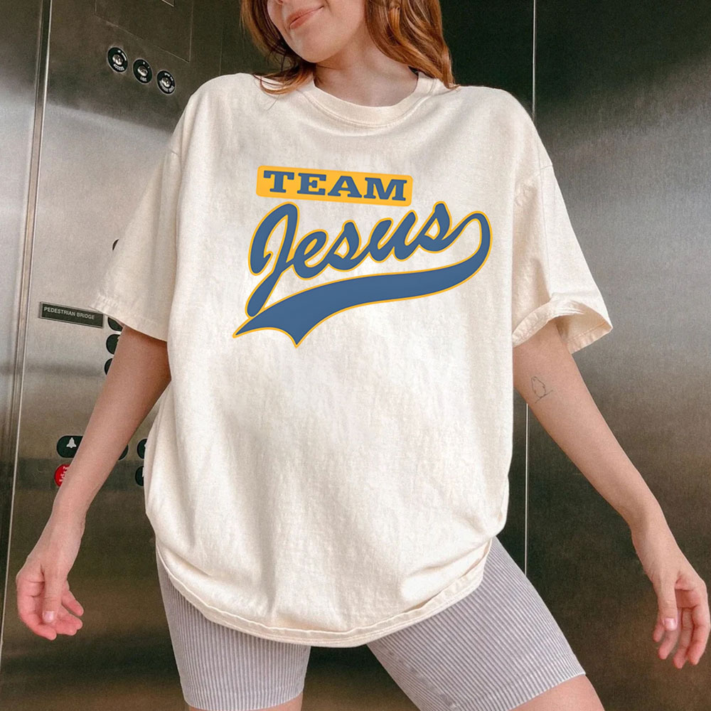 Team Jesus  Christian Washed T-Shirt