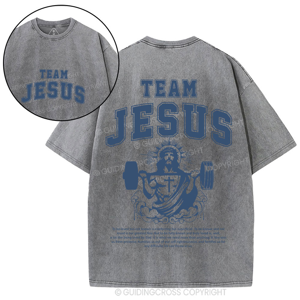 Team Jesus Christian Washed T-Shirt