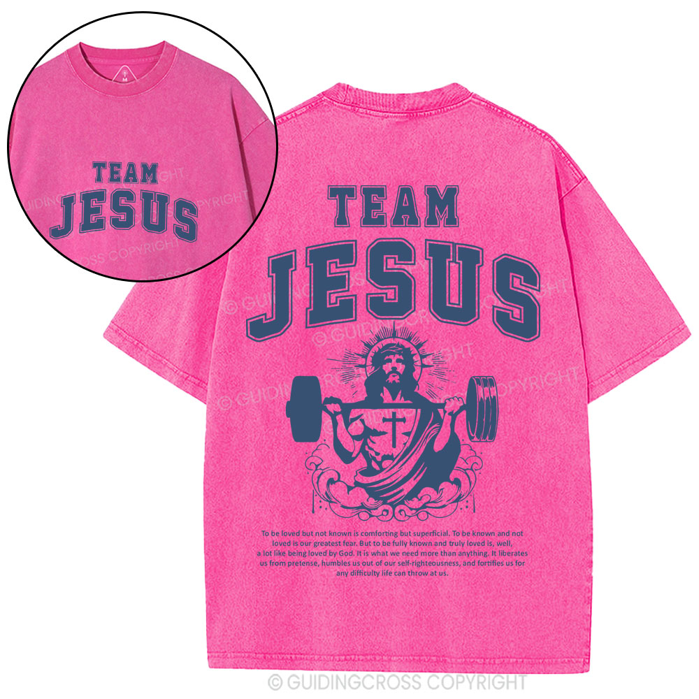Team Jesus Christian Washed T-Shirt