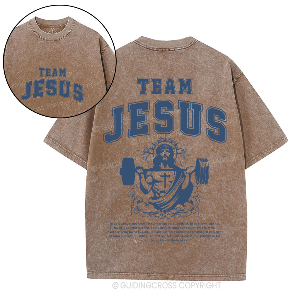 Team Jesus Christian Washed T-Shirt