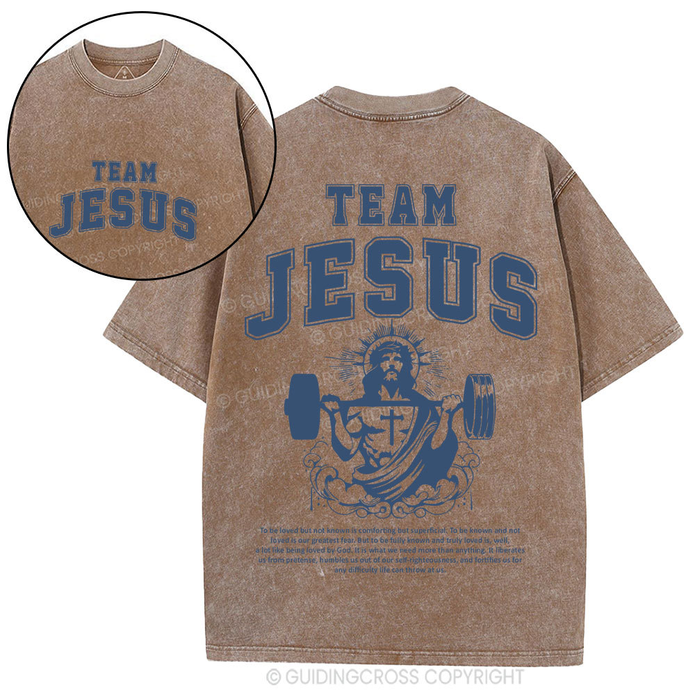 Team Jesus Christian Washed T-Shirt
