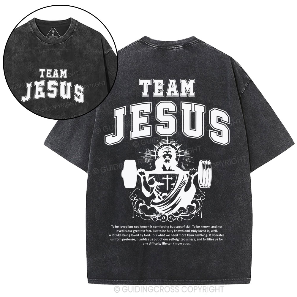Team Jesus Christian Washed T-Shirt