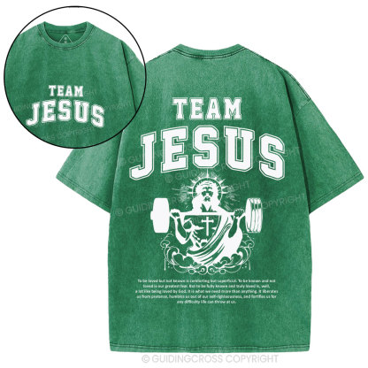Team Jesus Christian Washed T-Shirt