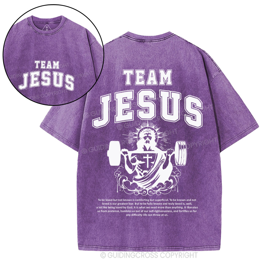 Team Jesus Christian Washed T-Shirt