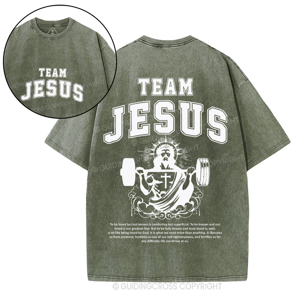 Team Jesus Christian Washed T-Shirt