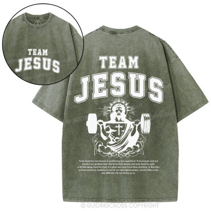 Team Jesus Christian Washed T-Shirt