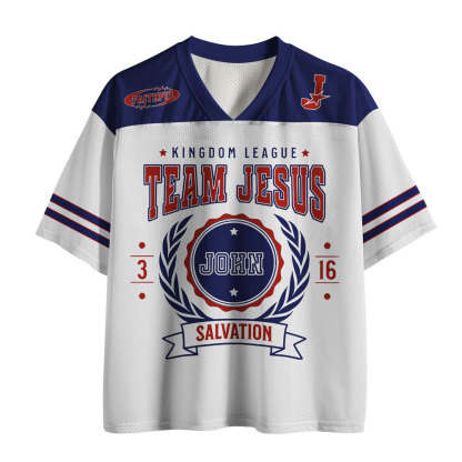 Team Jesus Christian White Mesh Jersey