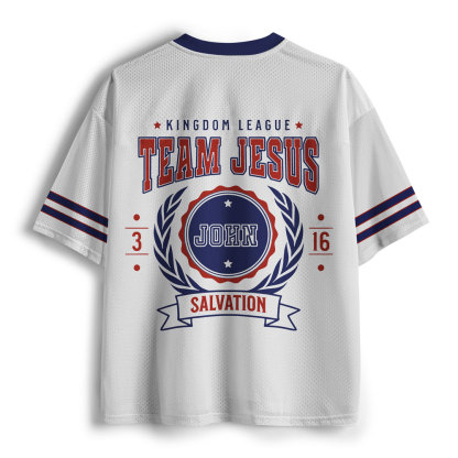 Team Jesus Christian White Mesh Jersey
